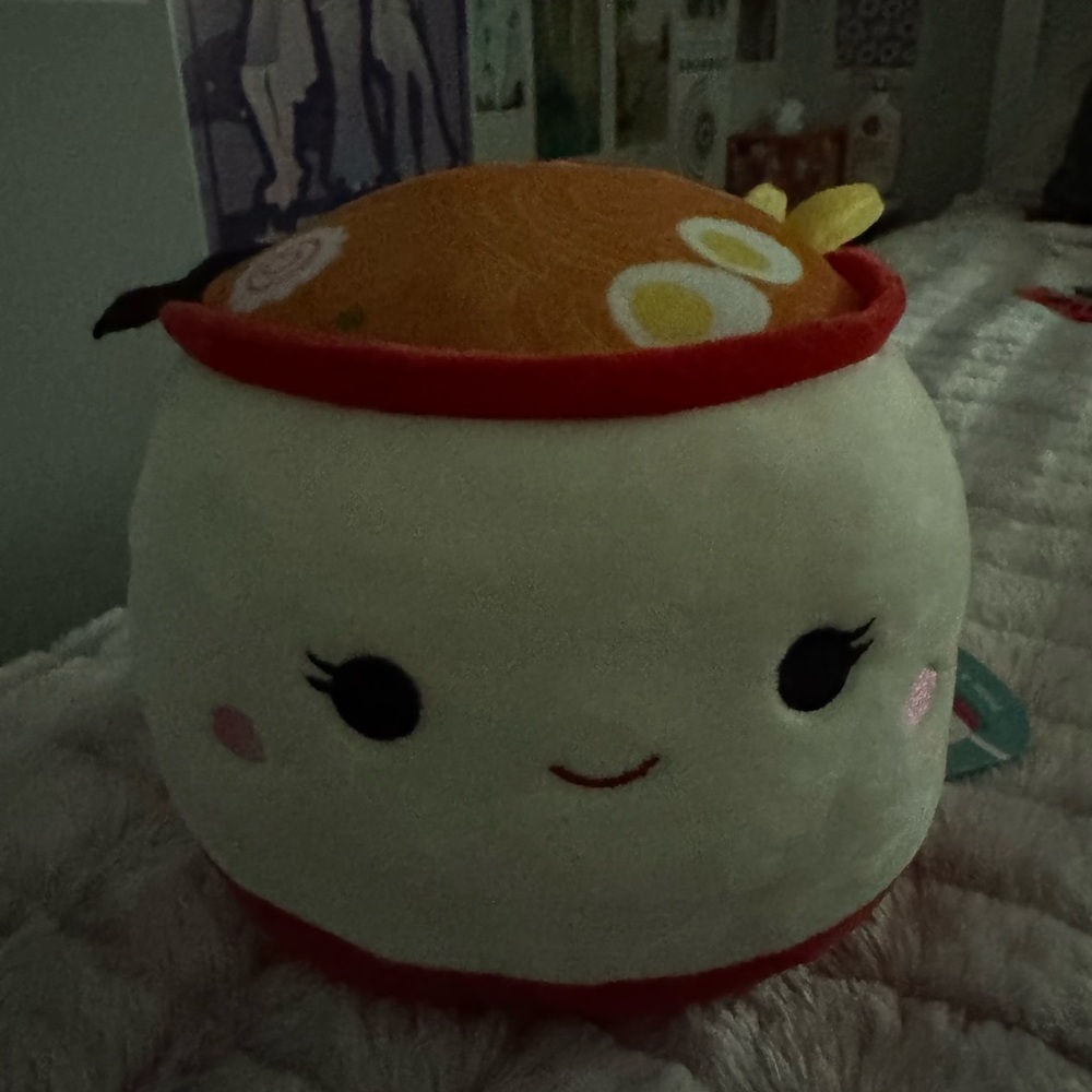Squishmallows “Flip-A-Mallos” Raisy and Shun Ramen and Sushi Plush 8” NWT